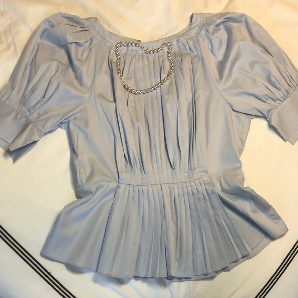 A Lewit light blue XL short sleeve shirt